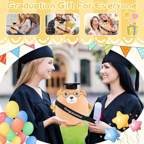 Emoin Graduation Bear Plush Graduation Gifts for Boys and Girls, 11.8'' Graduation Stuffed Animal Bear Plush Pillow with Cap,Graduation Plush Animal Gift for Her, for Him, for College, High School in Saudi Arabia