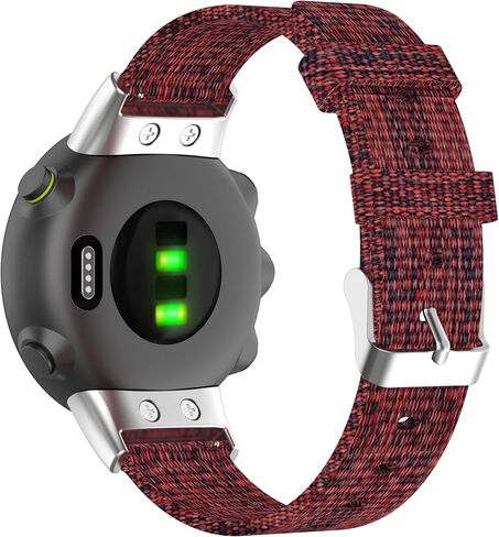Woven Band Fit for Garmin Forerunner 45, Garmin Swim 2, Nylon Fabric Breathable Replacement Bands Wristbands Straps Bracelet Accessories for Garmin Forerunner 45S Men Women in Saudi Arabia