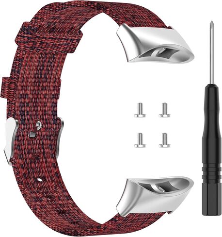 Woven Band Fit for Garmin Forerunner 45, Garmin Swim 2, Nylon Fabric Breathable Replacement Bands Wristbands Straps Bracelet Accessories for Garmin Forerunner 45S Men Women in Saudi Arabia