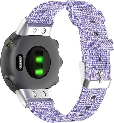 Woven Band Fit for Garmin Forerunner 45, Garmin Swim 2, Nylon Fabric Breathable Replacement Bands Wristbands Straps Bracelet Accessories for Garmin Forerunner 45S Men Women in Saudi Arabia