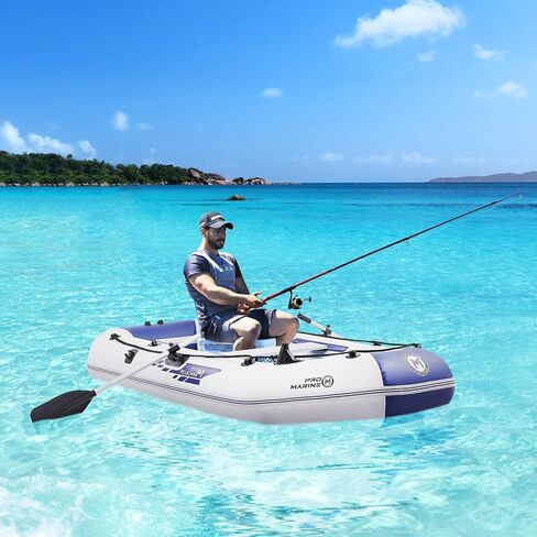 مجموعة قوارب قابلة للنفخ للأطفال والكبار مزودة بمجاديف من الألومنيوم، وحوامل لقضبان الصيد، وحبل للإمساك، ومضخة هواء، ودعامة للمحرك in Kuwait