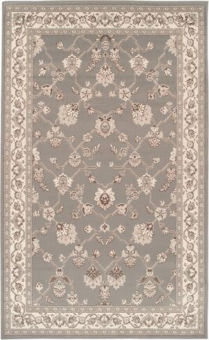 Superior Elegant Kingfield Collection Runner Rug, 8mm Pile Height with Jute Backing, Classic Bordered Rug Design, Anti-Static, Water-Repellent Rugs, 2' 7" x 8', Red in Saudi Arabia