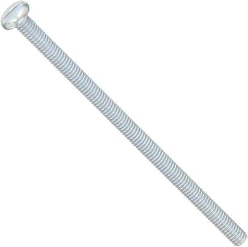 Small Parts Steel Steel Pan Head Machine Screw, Zinc Plated, Meets ASME B18.6.3, Slotted Drive, #8-32 Thread Size, 3-1/4" Length, Fully Threaded, Imported (Pack of 25) in Saudi Arabia