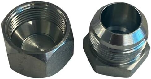1" JIC 37° Cap & Plug Kit for Hydraulic Hose Tube and Pipe, Galvanized Carbon Steel- Dash #16 in Saudi Arabia