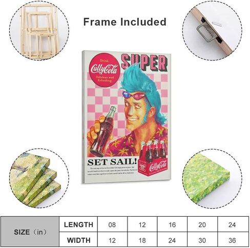UCU Anime Posters One Pie Luffy Roronoa Zoro Poster for Bedroom Aesthetic Wall Decor Canvas Wall Art Gift Print 12x18inch(30x45cm) in Saudi Arabia