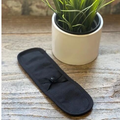 تامبون ترايب - فوط صحية قابلة لإعادة الاستخدام (عبوتان) - وسادات قماش قطنية عضوية خالية من النفايات - قابلة للغسل، خالية من التسرب، خالية من الروائح، خالية من السموم، وسادات صحية صديقة للبيئة للنساء - امتصاص متوسط in Kuwait