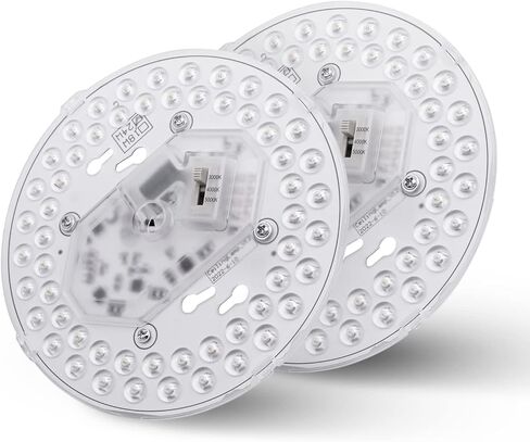 3.93'' LED Light Engine Retrofit Kit for Ceiling Fan Light, 12W 1000Lm Dimmable Ceiling Fan Light Replacement, 3000K Light Engine for Ceiling Fan, Pendant, Lantern, Warm Light, ETL Listed in Saudi Arabia