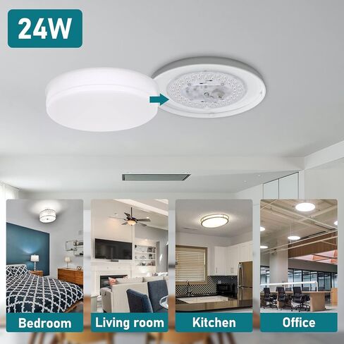 3.93'' LED Light Engine Retrofit Kit for Ceiling Fan Light, 12W 1000Lm Dimmable Ceiling Fan Light Replacement, 3000K Light Engine for Ceiling Fan, Pendant, Lantern, Warm Light, ETL Listed in Saudi Arabia
