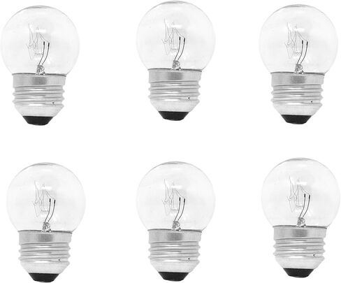 Mandala Crafts Low Wattage Light Bulbs for Signs and Indicators G40, S11, 7.5 W, E26 Base, 6 Pack in Saudi Arabia
