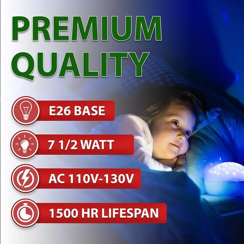Mandala Crafts Low Wattage Light Bulbs for Signs and Indicators G40, S11, 7.5 W, E26 Base, 6 Pack in Saudi Arabia