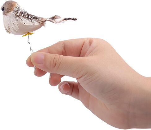Warmtree 24 Pcs Artificial Simulation Birds Feather Mini Bird Decorative Fake Birds for Christmas Tree Craft Home Ornaments Garden Wedding Decoration (Set B) in Saudi Arabia