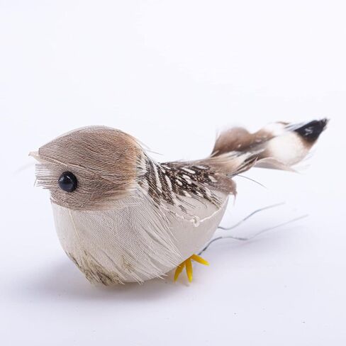 Warmtree 24 Pcs Artificial Simulation Birds Feather Mini Bird Decorative Fake Birds for Christmas Tree Craft Home Ornaments Garden Wedding Decoration (Set B) in Saudi Arabia