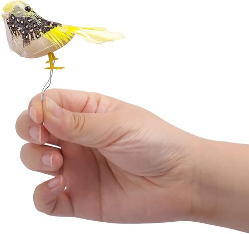 Warmtree 24 Pcs Artificial Simulation Birds Feather Mini Bird Decorative Fake Birds for Christmas Tree Craft Home Ornaments Garden Wedding Decoration (Set B) in Saudi Arabia