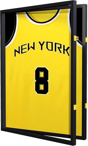 Jersey Frame Display Case Lightweight & Durable Jersey FramePinboard, Shatterproof Plexiglass & Hanging Kit for Football Baseball Basketball Soccer Hockey Shirt in Saudi Arabia