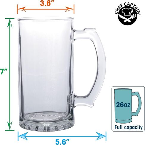 Dimple Stein Beer Mug - 20 OZ (4 Pack) in Saudi Arabia