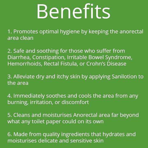 Hygienic Cleansing Lotion, Cleans, Moisturizes, and Hydrates Anorectal Area, 14 count - 10ml each in Saudi Arabia