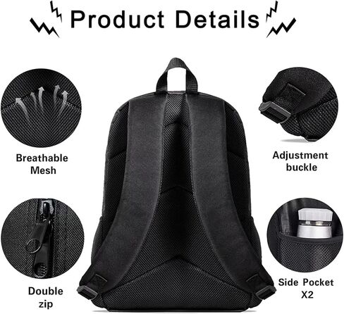 3PCS Cartoon Backpack Set Anime Bookbag with Lunch Box and Pencil Case for Teen Kids Boys Girls Daily Use 1 in Saudi Arabia