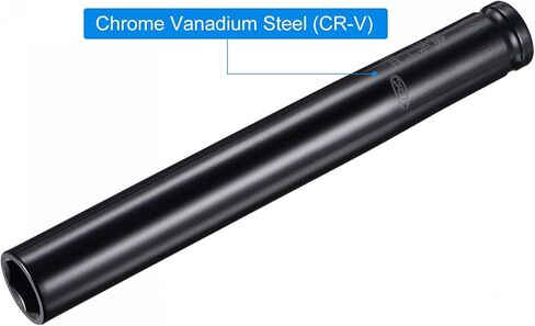 uxcell 1/2" Drive by 18mm Deep Socket, Heat-Treated CR-V Steel 8" Length, 6-Point Metric Sizes in Saudi Arabia