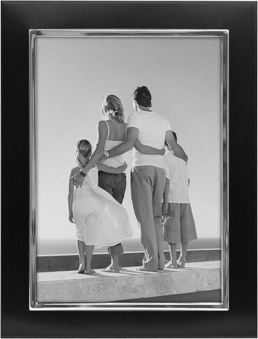 Malden International Designs 9054-57 Uptown Matte Silver with Silver Fashion Metal Frame, 5x7, Silver in Saudi Arabia