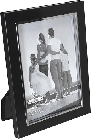 Malden International Designs 9054-57 Uptown Matte Silver with Silver Fashion Metal Frame, 5x7, Silver in Saudi Arabia