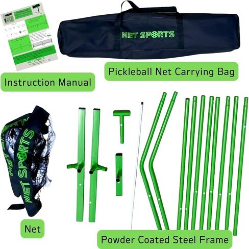 Portable Pickleball Net Regulation Size 22 FT Pickle Ball Net for Driveway | Carry Pickleball Bag Nets and Accessories | Outdoor Pickleball Training Aids and Practice w/Easy Instructions in Saudi Arabia