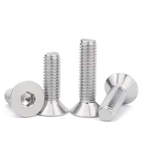 M8-1.25 x 95mm Flat Head Socket Cap Screws Countersunk Bolts, DIN7991,Stainless Steel 18-8 (304),Allen Socket Drive,Machine Screws,Metric Fully Threaded Inner Hex Screw Fasteners Bolts 4 Pcs