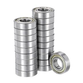 20pcs Ball Bearings - [10mm x 22mm x 6mm] High Carbon Steel Balls for Motors Machine Tool Gearboxes Bearing Use, Double Shield ABEC1