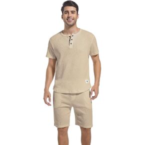Men Short Sets Outfits 2 Piece Summer Tracksuits Casual Athletic Track Suits for Men Set