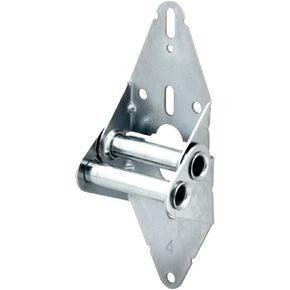 Prime-Line GD 52188 Garage Door Hinge, #4, Galvanized Steel, Accepts 7/16 In. Stem Roller (2 Pack)