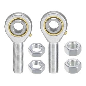 POSB8 Rod End Bearing Set - [1/2" Bore, 1/2-20 UNF Thread] 2pcs of Left and Right Hand Male Rod End with Jam Nuts