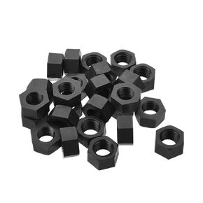 Yinpecly PC Hex Nut, M4x0.7mm Metric Coarse Thread Hexagon Nuts White 100 Pcs