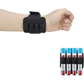 2 Pack Phlebotomy Tube Holder Wristband Adjustable Blood Draw Tube Holder Bracelet for Nurses Phlebotomists