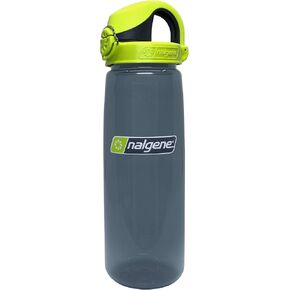 Nalgene On the Fly BPA-Free Water Bottle, Charcoal w Charcoal/Lime, 24 oz
