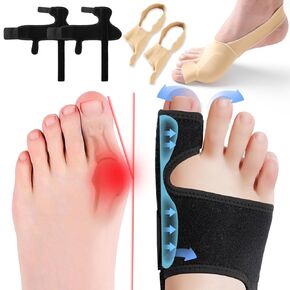 4Pcs Bunion Corrector for Women & Men big toe,Orthopedic Bunion Splint,Big Toe Separator Pain Relief,Bunion Socks Maintain corrective effects(Day/Night support)