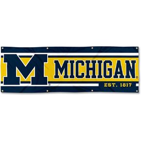 Michigan Team University Wolverines Large 2x6 Foot Banner