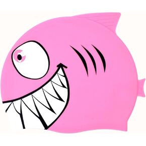 Kids Swim Cap Silicone Swimming Cap Bathing Hat for Boys Girls Children Short, Medium and Long Hair