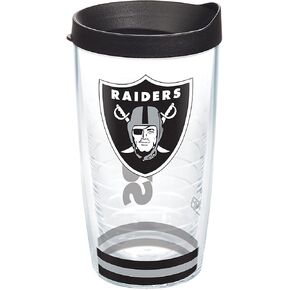 Tervis Traveler NFL Las Vegas Raiders - كوب سفر معزول ثلاثي القطب الشمالي يحافظ على المشروبات باردة وساخنة، 30oz، من الفولاذ المقاوم للصدأ