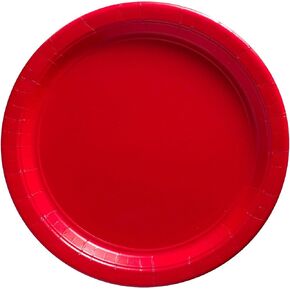 Amscan Apple Red Big Party Pack Paper Plates, 6 3/4", 50 Ct.