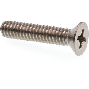 Prime-Line 9001897, Flat Head, Phillips Drive, 1/4 in-20 X 1-1/4 in Machine screws, 1/4 in, Zinc