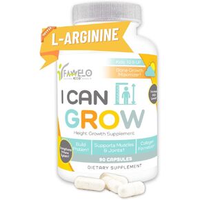 I Can Grow - Height Growth Supplement for Kids 10+ and Teens | Enhances Natural Development with Vital Support | Muscle & Joint Strength, Bone Health, Transparent Ingredients | Made in The USA