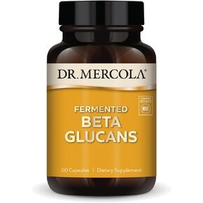 Dr. Mercola Fermented Beta Glucans, 30 Servings (60 Capsules), Dietary Supplement, Immune Support, Non-GMO, NSF Contents Certified