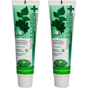 Dentiste 2x160 G. New Plus White Vitamin C & Xyitol Gum Toothpaste Made in Thailand