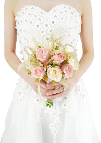 باقات وصيفة العروس لحفلات الزفاف زهور زرقاء مغبرة اصطناعية باقات الأوكالبتوس 1 حزمة مسبقة الصنع صغيرة من الزهور المركزية لحفلات الزفاف وحفلات الذكرى السنوية وديكور طاولة الطعام in Kuwait