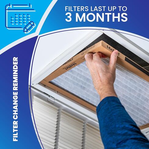 تراكم البلاتين 14x30x1 (13.5x29.5) فلتر الهواء/مرشحات الفرن MERV 11 (6 عبوات) in Kuwait