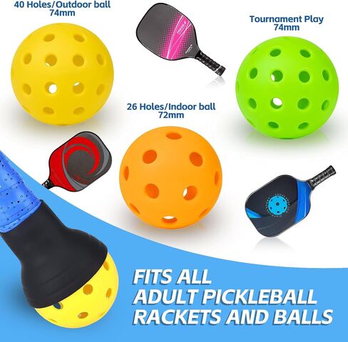 Pickleball Suction Cup Ball Retriever for Paddle - Easy Ball Pickup - Silicone Picker Upper Grabber - Essential Accessories for Pickleball Players in Saudi Arabia