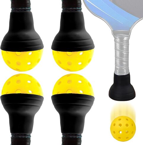 Pickleball Suction Cup Ball Retriever for Paddle - Easy Ball Pickup - Silicone Picker Upper Grabber - Essential Accessories for Pickleball Players in Saudi Arabia