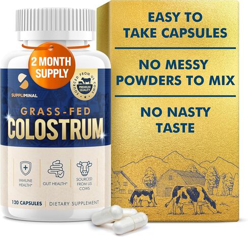 Colostrum Supplement 2 Month Supply, Grass Fed Bovine Colostrum, Colostrum Powder Capsules in Saudi Arabia