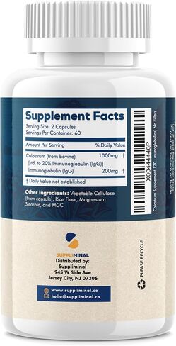 Colostrum Supplement 2 Month Supply, Grass Fed Bovine Colostrum, Colostrum Powder Capsules in Saudi Arabia