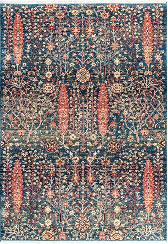 nuLOOM Dasilva Tribal Fringe Area Rug, 4x6, Blue in Saudi Arabia