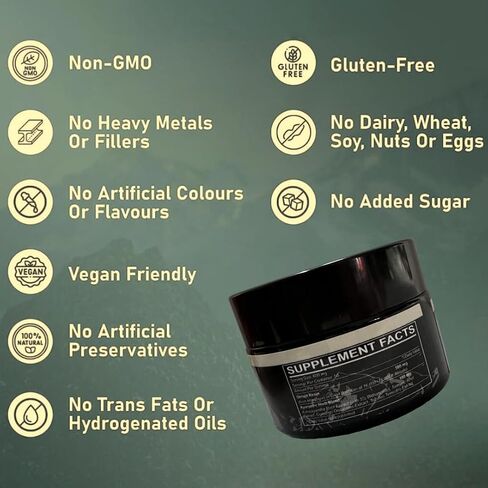 Pure Shilajit Resin Essential Extract, Gold Grade, 600mg Maximum Potency, Himalayan Natural Shilajit, 85+ Trace Minerals for Energy, Strength and Immune System Boost in Saudi Arabia